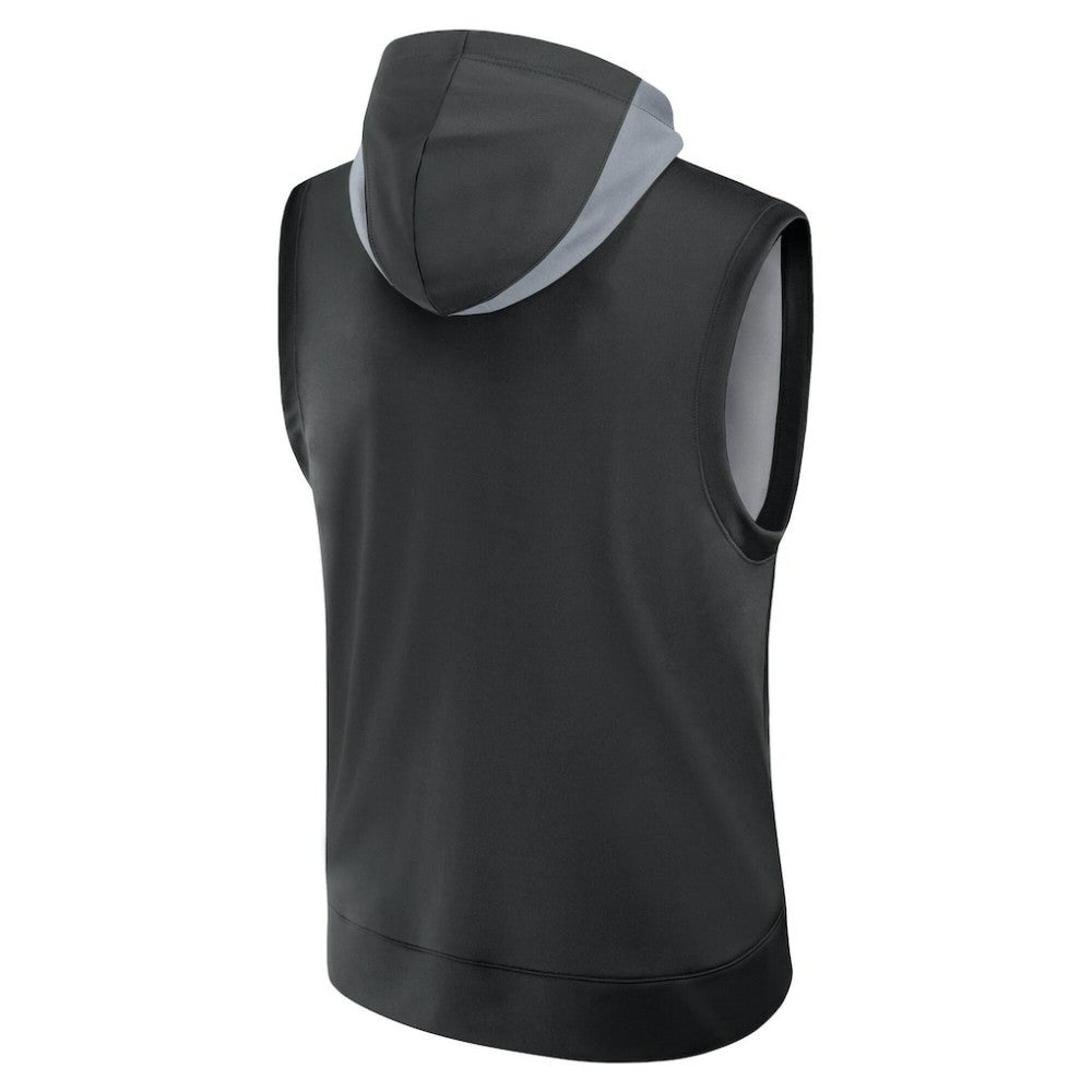 Chicago White Sox Authentic Collection Dri-FIT Sleeveless Hoodie Black | Nike