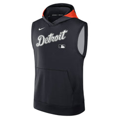 Detroit Tigers Authentic Collection Dri-FIT Sleeveless Hoodie Navy | Nike