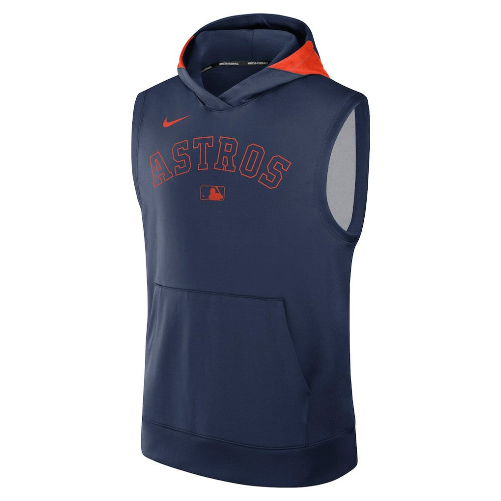 Houston Astros Authentic Collection Dri-FIT Sleeveless Hoodie Navy | Nike