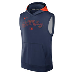 Houston Astros Authentic Collection Dri-FIT Sleeveless Hoodie Navy | Nike