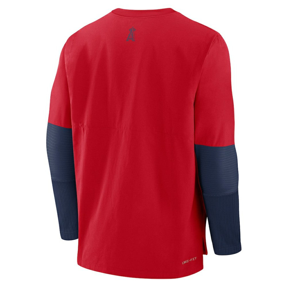 Los Angeles Angels Authentic Collection Player Dri-FIT Lightweight Pullover  Red/Navy | Nike