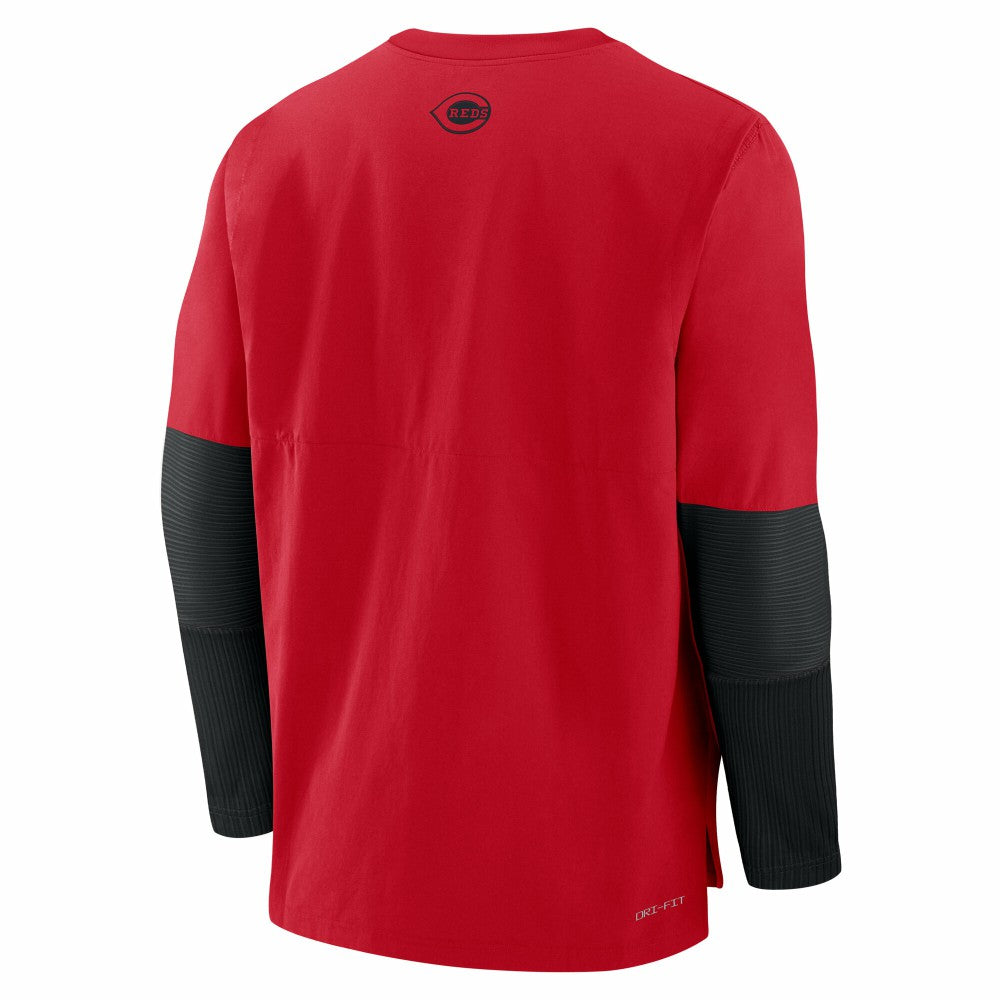 Cincinnati Reds Authentic Collection Player Dri-FIT Lightweight Pullover  Red/Black | Nike