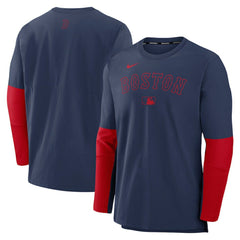 Boston Red Sox Authentic Collection Player Dri-FIT Lightweight Pullover  Navy/Red | Nike