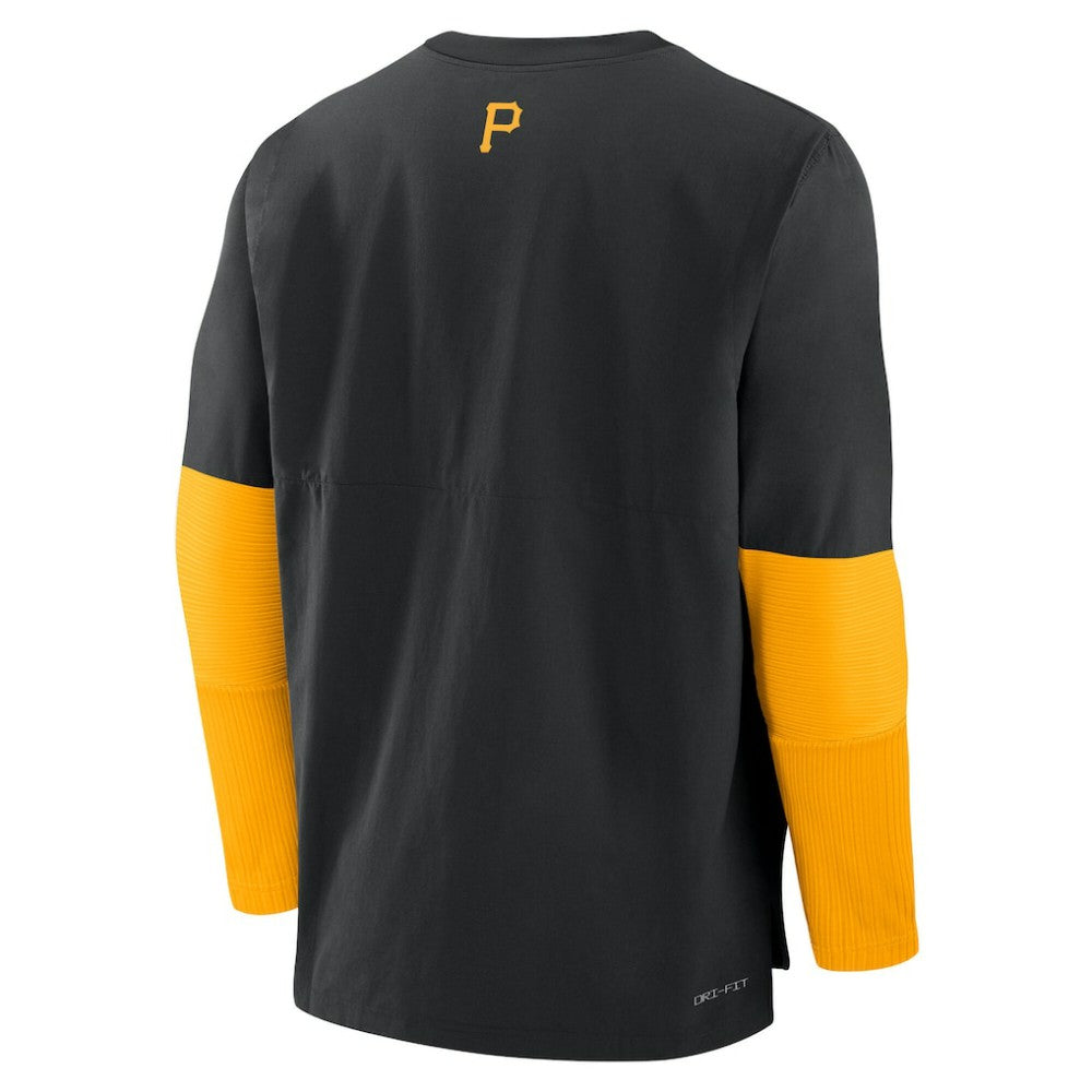 Pittsburgh Pirates Authentic Collection Player Dri-FIT Lightweight Pullover  Black/Gold | Nike