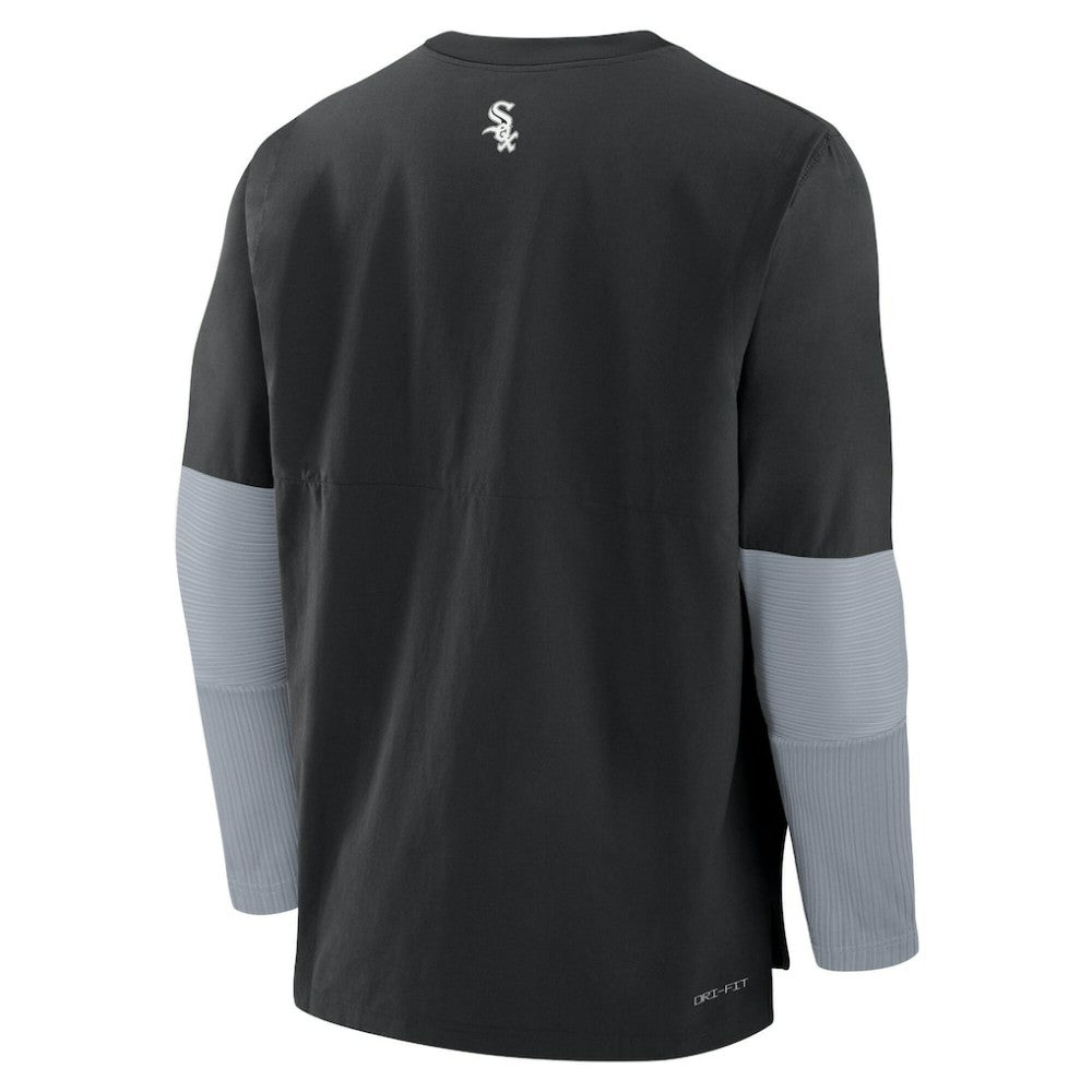 Chicago White Sox Authentic Collection Player Dri-FIT Lightweight Pullover  Black/Gray | Nike