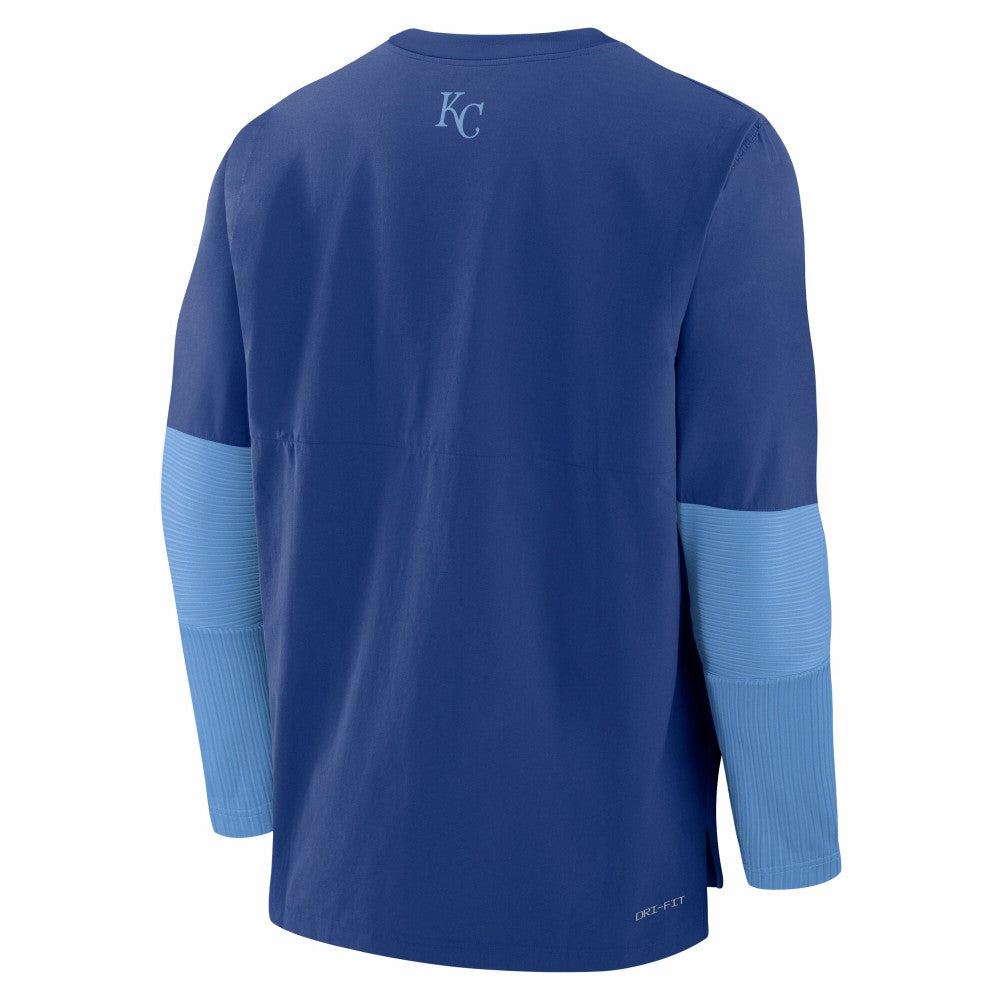 Kansas City Royals Authentic Collection Player Dri-FIT Lightweight Pullover  Royal/Light Blue | Nike