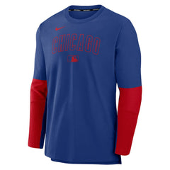 Chicago Cubs Authentic Collection Player Dri-FIT Lightweight Pullover  Royal/Red | Nike