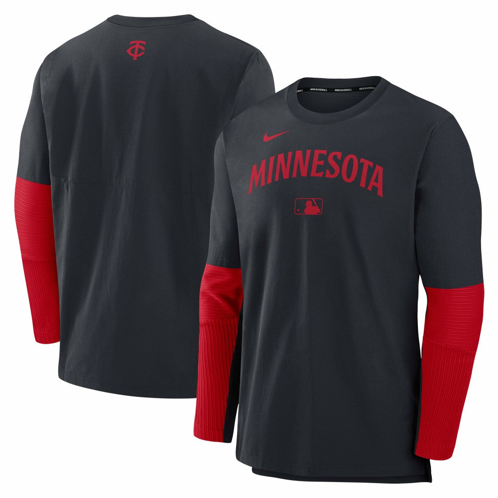 Minnesota Twins Authentic Collection Player Dri-FIT Lightweight Pullover  Navy/Red | Nike