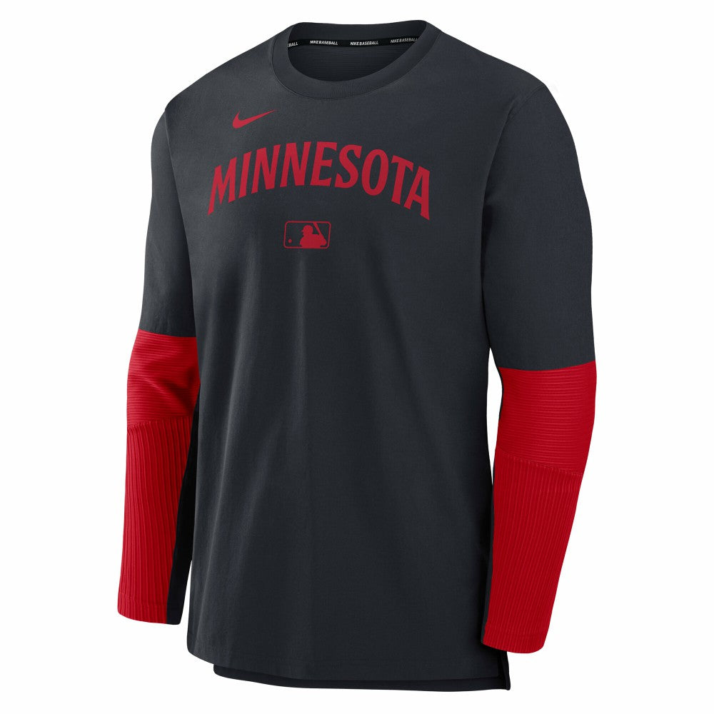 Minnesota Twins Authentic Collection Player Dri-FIT Lightweight Pullover  Navy/Red | Nike