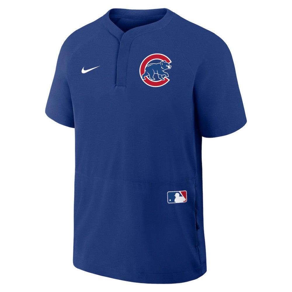 Chicago Cubs Authentic Collection Raglan Short Sleeve Windshirt Royal | Nike