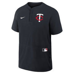 Minnesota Twins Authentic Collection Raglan Short Sleeve Windshirt Navy | Nike