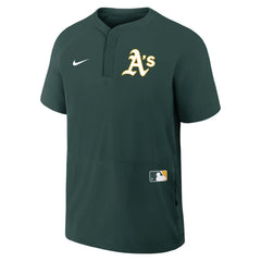 Athletics Authentic Collection Raglan Short Sleeve Windshirt Green | Nike