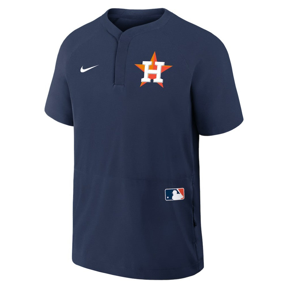 Houston Astros Authentic Collection Raglan Short Sleeve Windshirt Navy | Nike