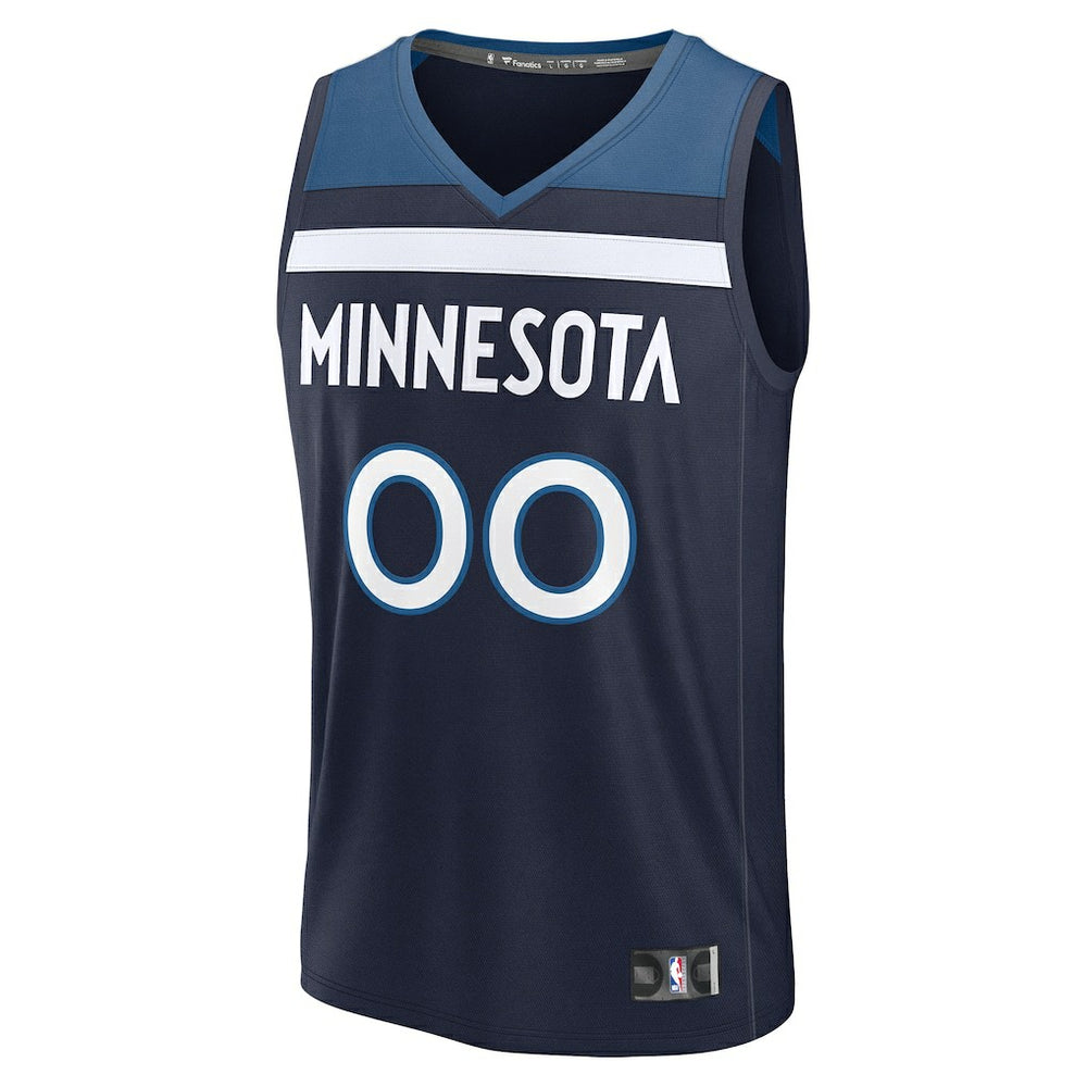 Minnesota Timberwolves Fastbreak Custom Jersey - Icon Edition - Navy