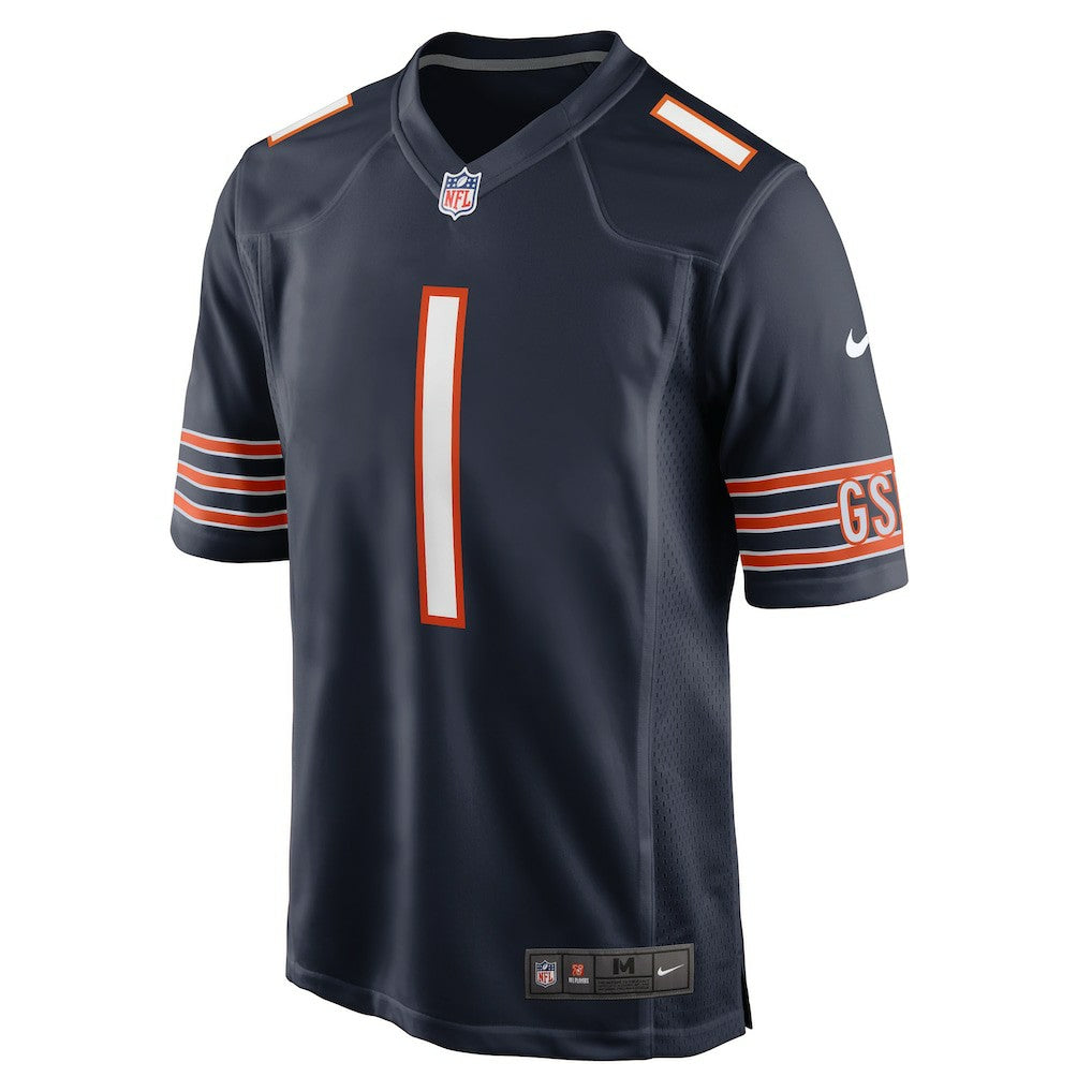Number 1 Groom Chicago Bears Game Jersey - Navy
