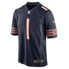 Number 1 Groom Chicago Bears Game Jersey - Navy