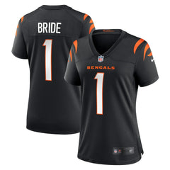 Number 1 Bride Cincinnati Bengals Women's Game Jersey - Black