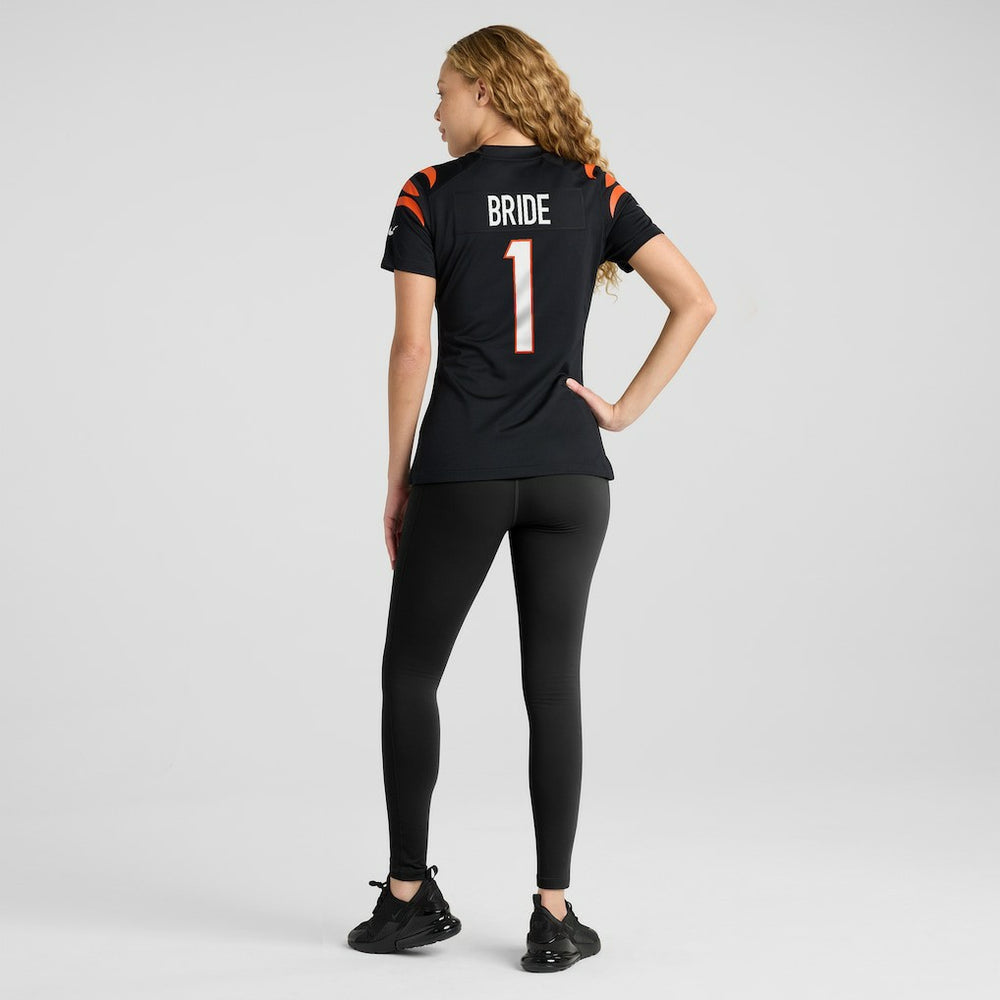 Number 1 Bride Cincinnati Bengals Women's Game Jersey - Black