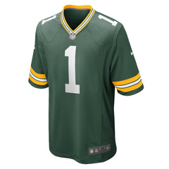 Number 1 Groom Green Bay Packers Game Jersey - Green