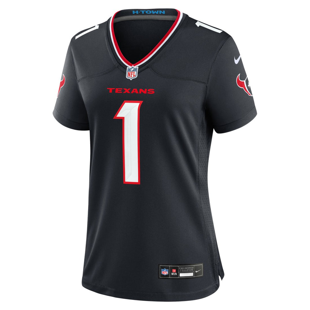Number 1 Bride Houston Texans Women's Game Jersey - Navy
