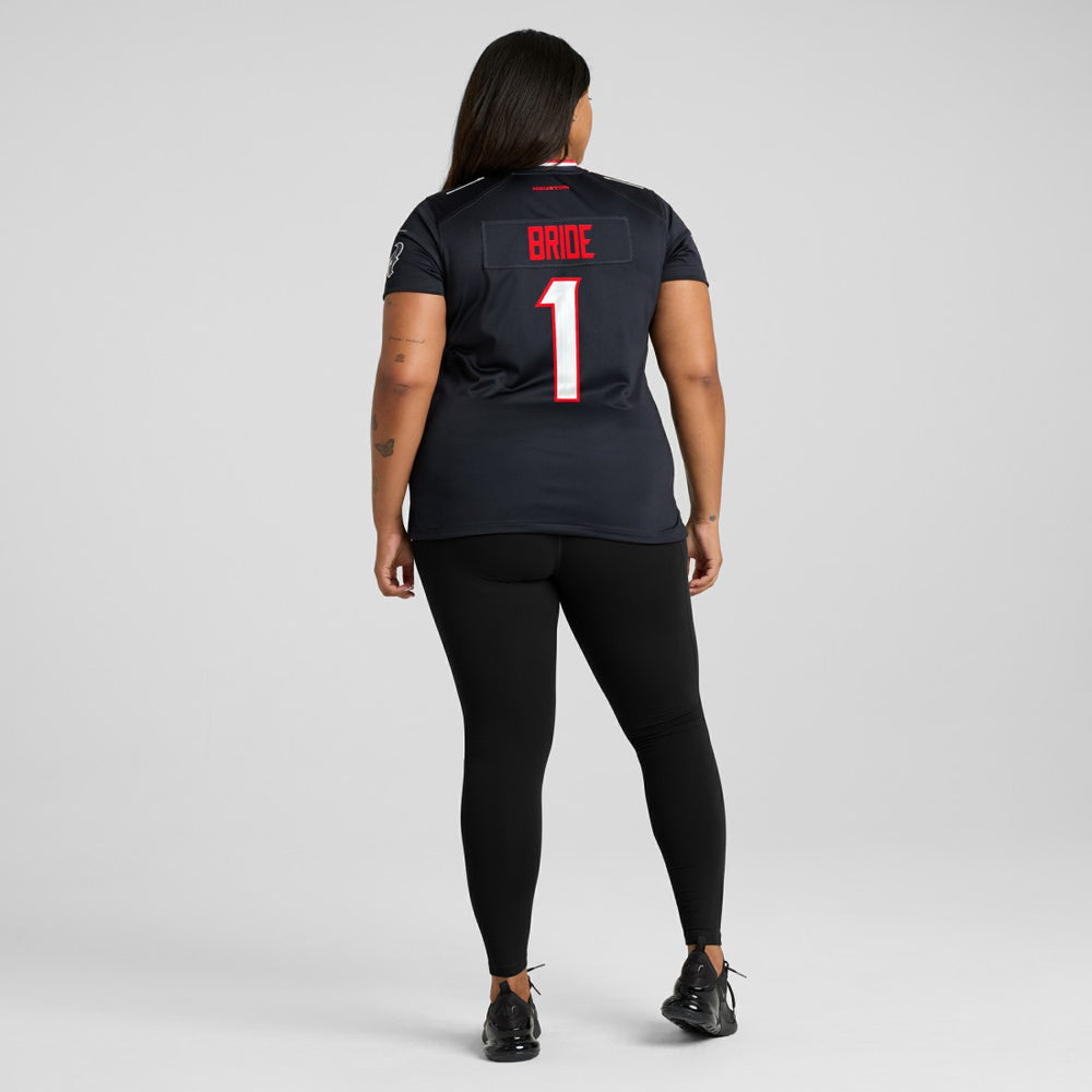 Number 1 Bride Houston Texans Women's Game Jersey - Navy