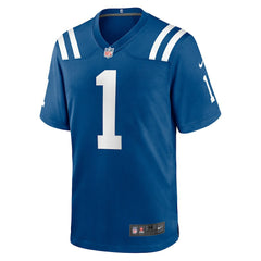 Number 1 Groom Indianapolis Colts Game Jersey - Royal