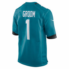 Number 1 Groom Jacksonville Jaguars Game Jersey - Teal
