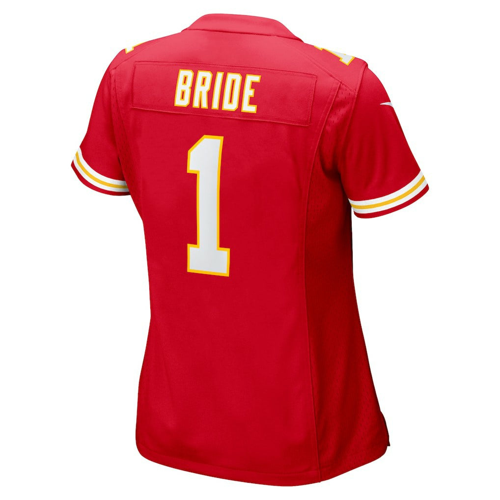 Number 1 Bride Kansas City Chiefs Women's Game Jersey - Red