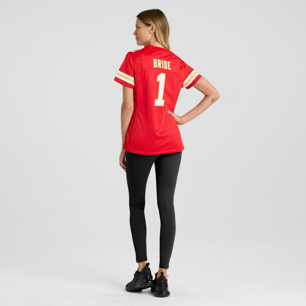 Number 1 Bride Kansas City Chiefs Women's Game Jersey - Red