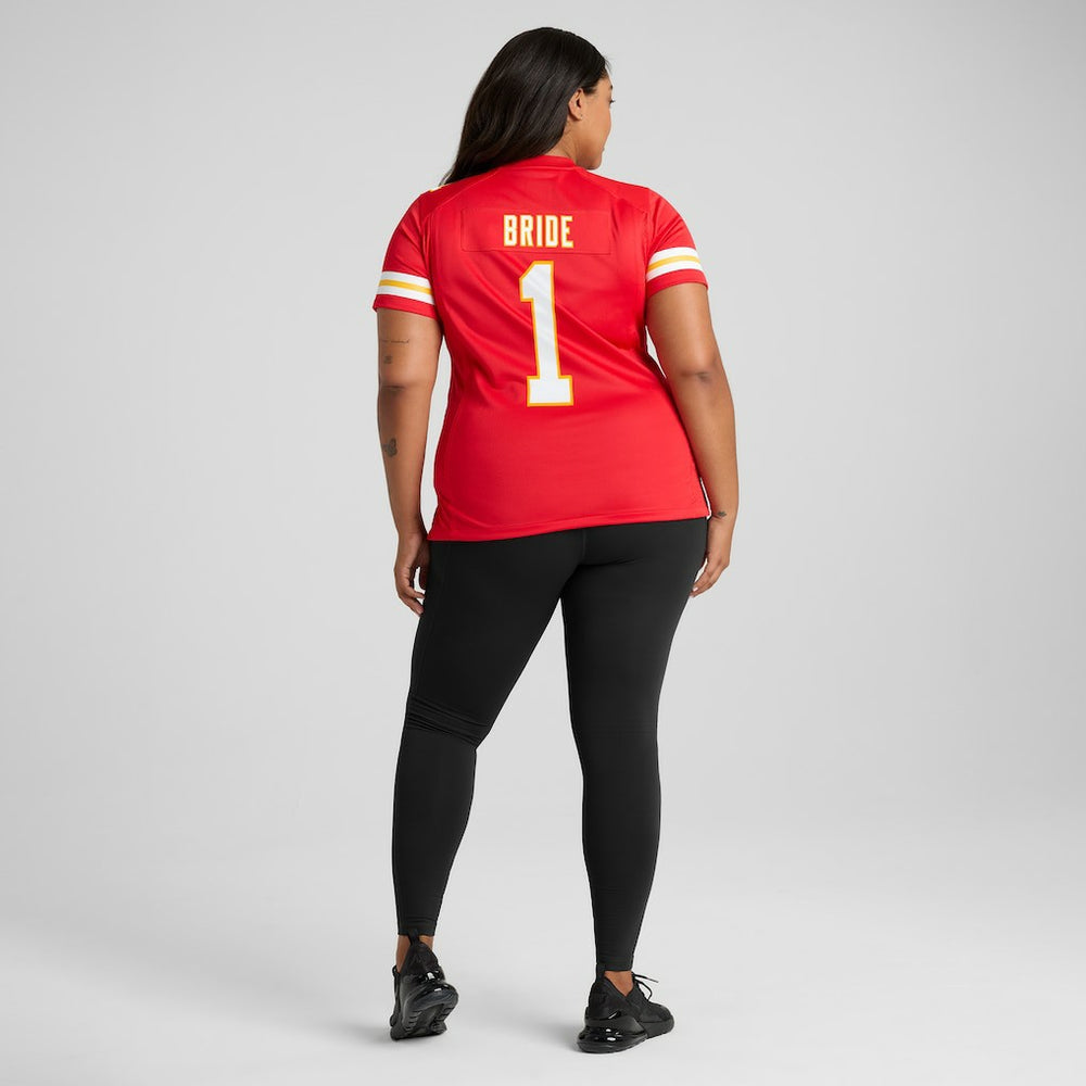 Number 1 Bride Kansas City Chiefs Women's Game Jersey - Red
