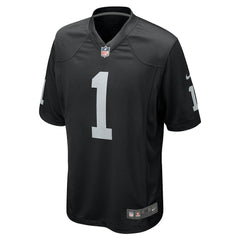 Number 1 Groom Las Vegas Raiders Game Jersey - Black