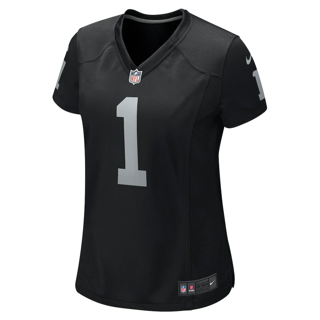 Number 1 Bride Las Vegas Raiders Women's Game Jersey - Black
