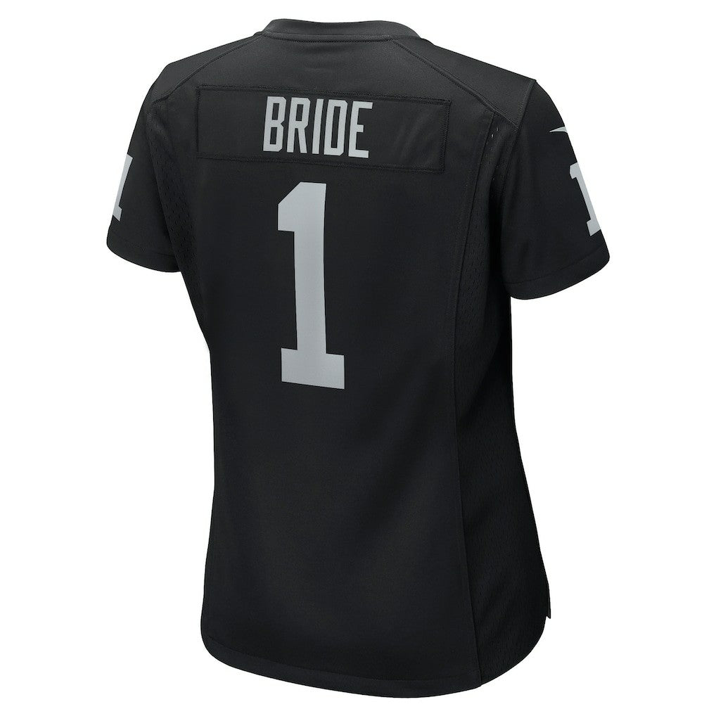 Number 1 Bride Las Vegas Raiders Women's Game Jersey - Black