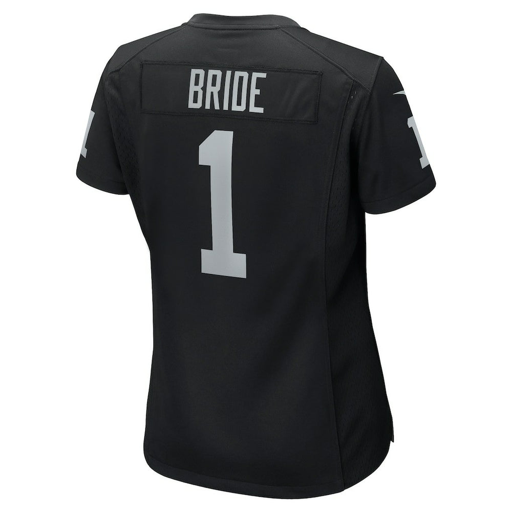 Number 1 Bride Las Vegas Raiders Women's Game Jersey - Black