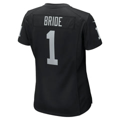 Number 1 Bride Las Vegas Raiders Women's Game Jersey - Black