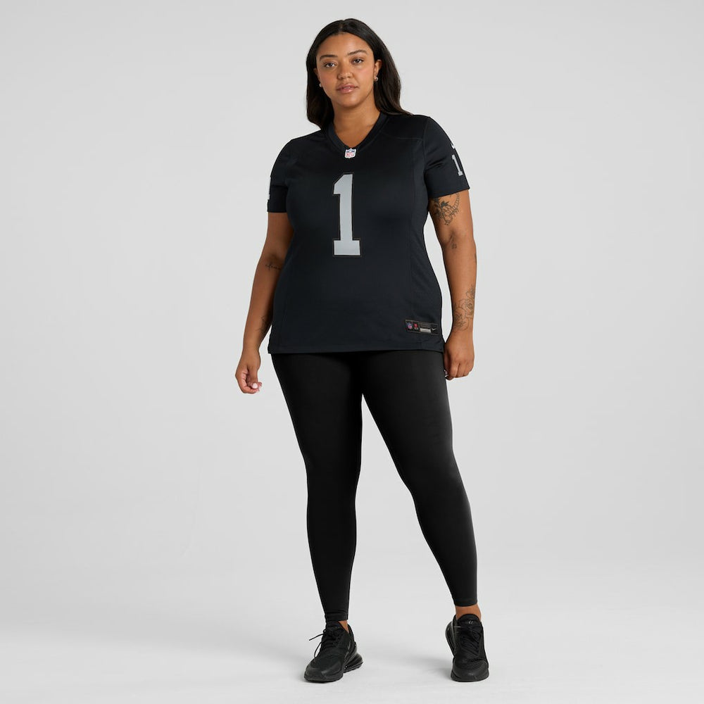 Number 1 Bride Las Vegas Raiders Women's Game Jersey - Black