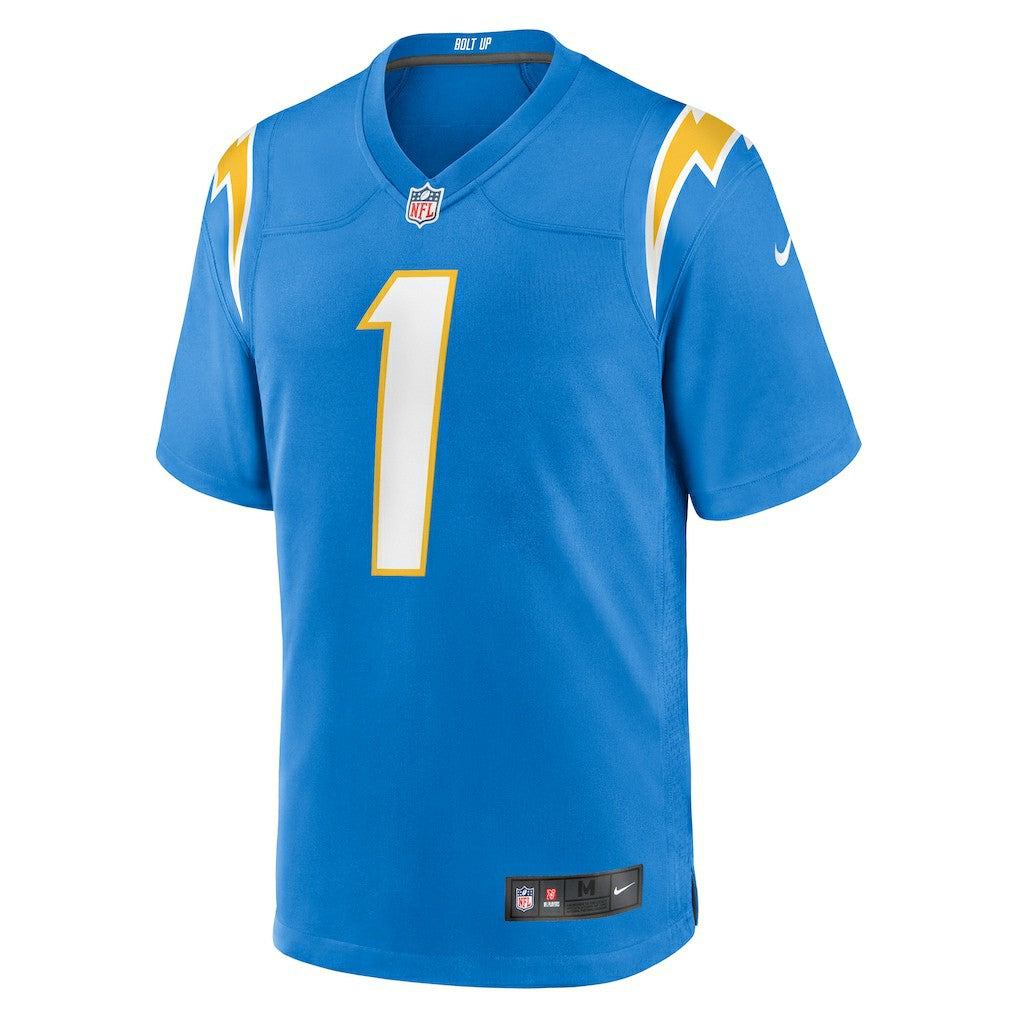 Number 1 Groom Los Angeles Chargers Game Jersey - Powder Blue