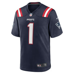 Number 1 Groom New England Patriots Game Jersey - Navy