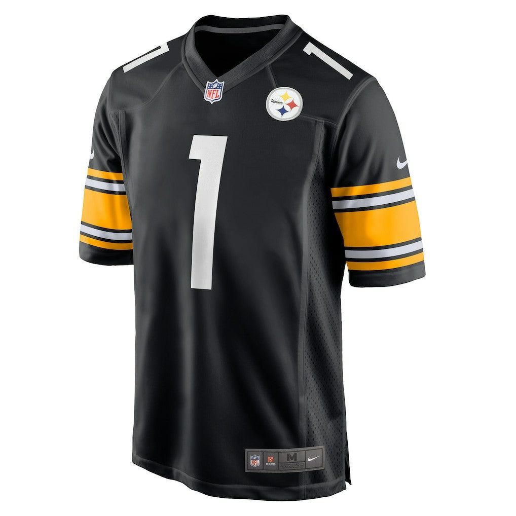 Number 1 Groom Pittsburgh Steelers Game Jersey - Black