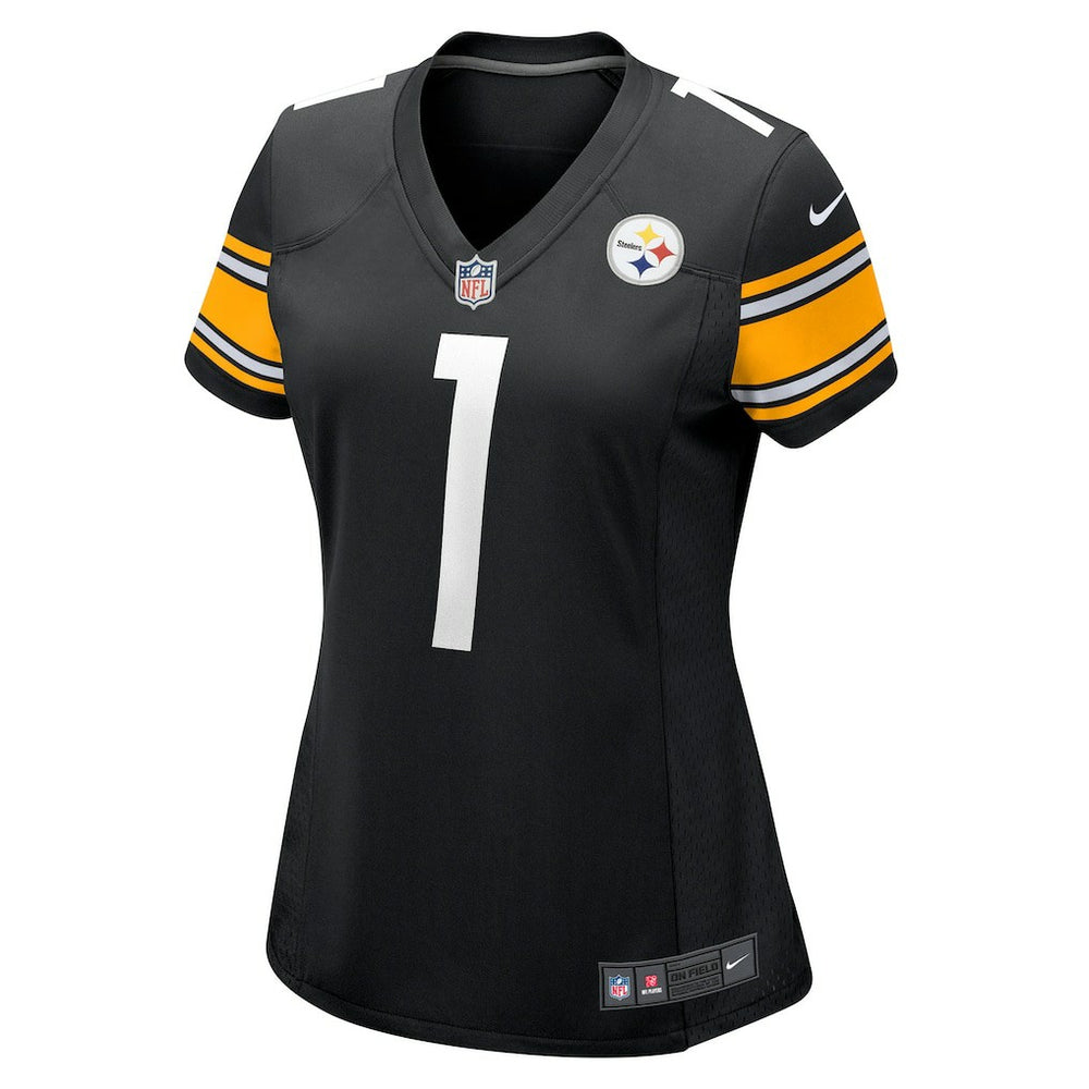 Number 1 Bride Pittsburgh Steelers Women's Game Jersey - Black
