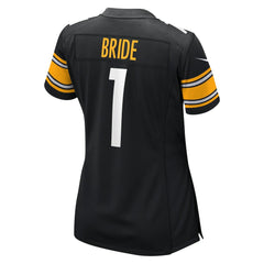 Number 1 Bride Pittsburgh Steelers Women's Game Jersey - Black