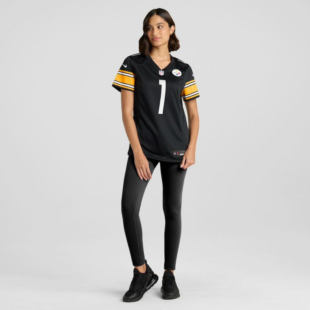 Number 1 Bride Pittsburgh Steelers Women's Game Jersey - Black