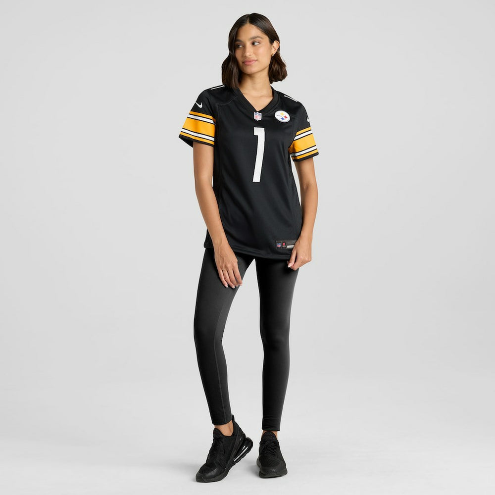 Number 1 Bride Pittsburgh Steelers Women's Game Jersey - Black