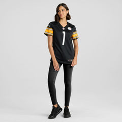 Number 1 Bride Pittsburgh Steelers Women's Game Jersey - Black