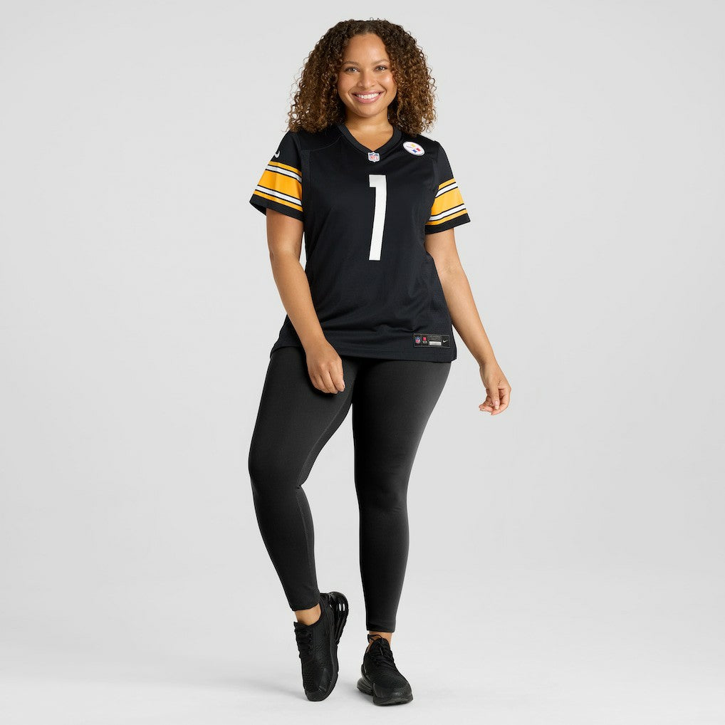 Number 1 Bride Pittsburgh Steelers Women's Game Jersey - Black