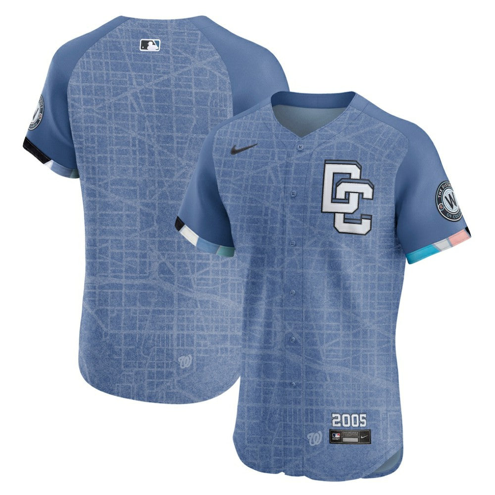 Washington Nationals 2025 City Connect Elite Jersey - Blue