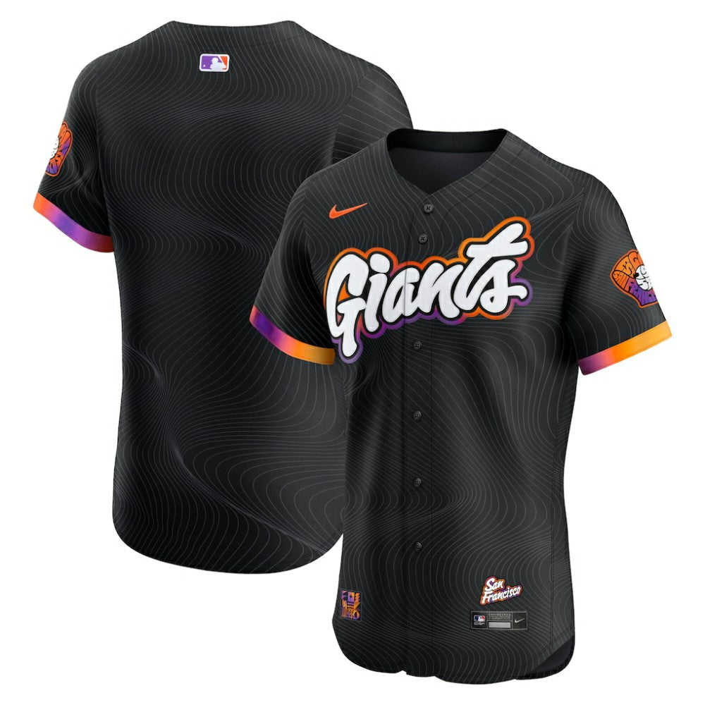 San Francisco Giants 2025 City Connect Elite Jersey Anthracite | Nike