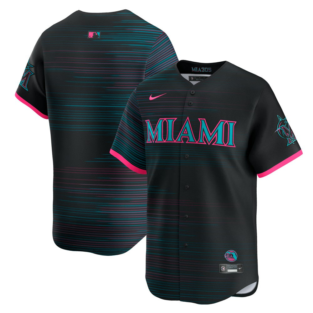 Miami Marlins 2025 City Connect Limited Jersey Black | Nike