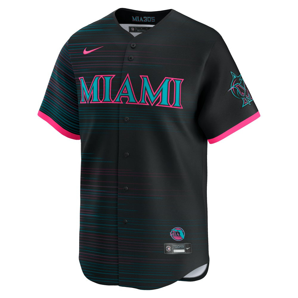 Miami Marlins 2025 City Connect Limited Jersey Black | Nike