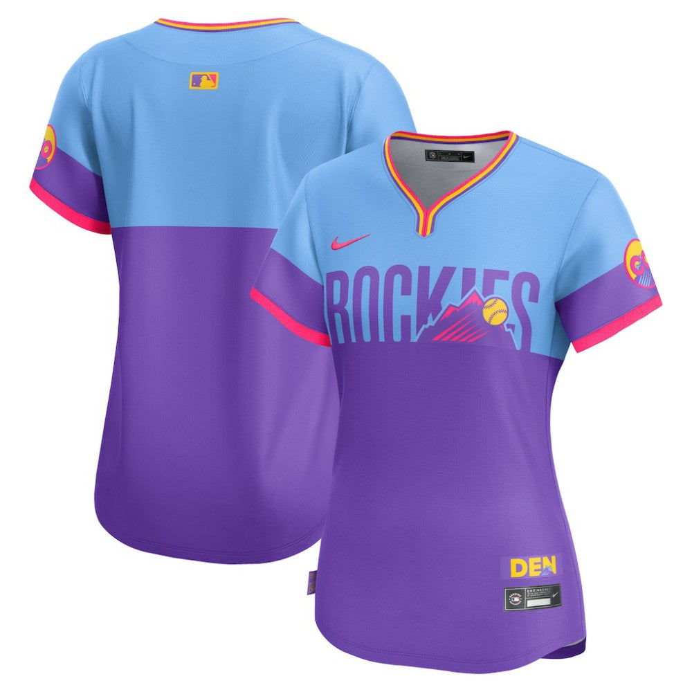 Colorado Rockies Women's 2025 City Connect Limited Jersey Purple/Light Blue | Nike